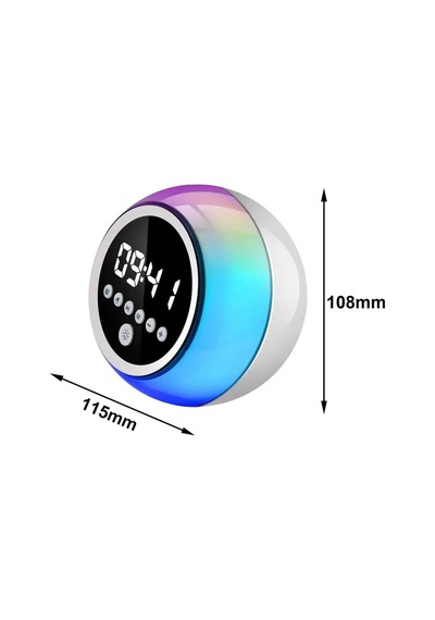 Çalar Saatli Bluetooth Hoparlör, Rgb Led Gece Lambası, Fm Radyo, Zamanlayıcı, Dokunmatik Ve Ayarlanabilir Işık, Usb Şarjlı Dijital Alarm Saati P12 Çalar Saatli Bluetooth Hoparlör, Rgb Led Gece Lambası, Fm Radyo, Zamanlayıcı, Dokunmatik Ve Ayarlanabilir Işık, Usb Şarjlı Dijital Alarm Saati P12