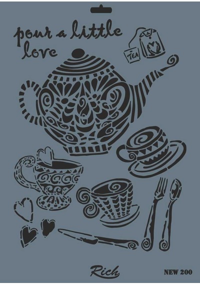 Mey İthalat Rich New Seri N-200 Stencil 35x25 Cm Belirtilmemiş