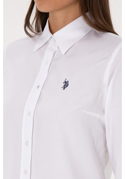 U.s. Polo Assn. Kadın Beyaz Gömlek Basic 50308023-vr013 Beyaz