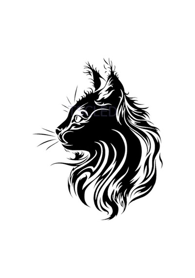 Pet Kedi Araba Sticker Yapıştırması 15Cm