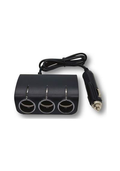 Üçlü Led Soketli Araç Şarj Cihazı 120w - Torıma G24 Siyah