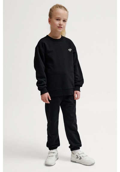 Hummel Loose Çocuk Sweatshirt SIYAH