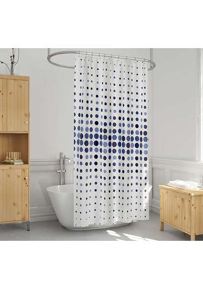 Koçtaş 2'li Mavi Puan Perde 100 x 200 CM Bs-4961