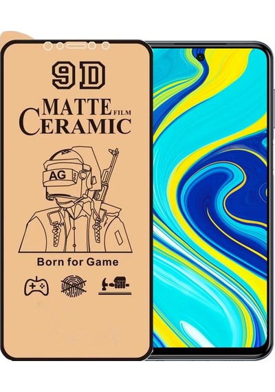 Xiaomi Redmi Note 9S Ekran Koruyucu 9D Mat Seramik Nano