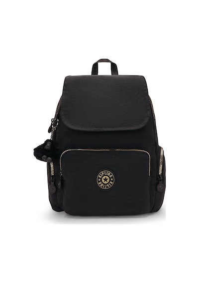 Kipling Kıplıng City Zip S Küçük Boy Sırt Çantası Siyah Glorıous Gold Siyah