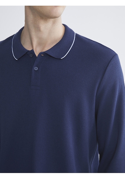 Lcw Eco Mavi Polo Yaka Erkek Sweatshirt