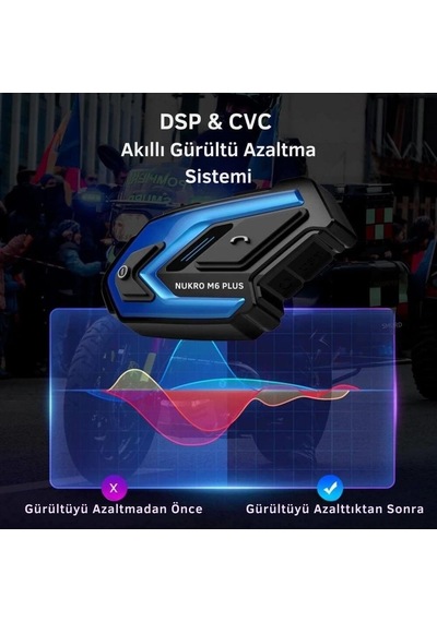 Nukrotech Nukro M6 Plus Bluetooth 6 Kişilik İnterkom