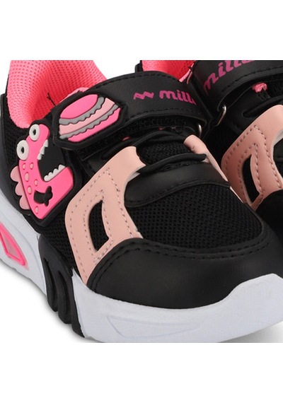 Mille PAOLINO IN Mille PANAMA IN Çocuk  Siyah / Fuşya Sneaker