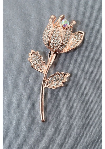 Gold Gül Broş. Taşlı Tasarım Altın Gül Broş. Yaka İğnesi Gül Broş. Kadın Broş. Broş. Gül Broş. Gold