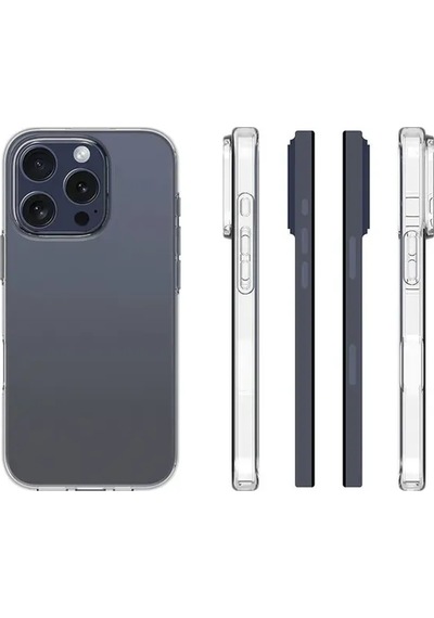 Şeffaf Soft Silikon Kılıf Zebana -Apple Uyumlu iPhone-16-pro-max Şeffaf