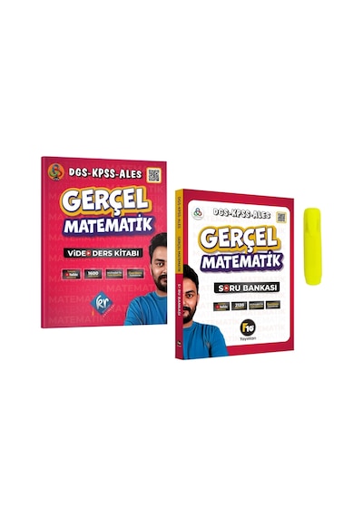 Gerçel Matematik Dgs Kpss Ales Video Ders Ve Soru Kitabı Kr Akademi Yayınları