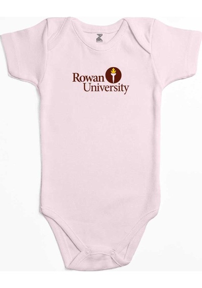 Zepplin Giyim Rowan University Logo Text Pembe Bebek Body Zıbın