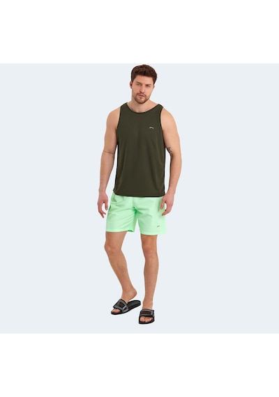 Slazenger RASMUS IN Erkek Cepli Deniz Şortu Yeşil Mayo