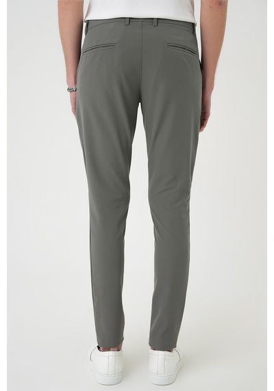 Efor Slim Fit Yan Cepli Düz Esnek Casual Su Yeşili Pantolon P 1144 Su Yeşili