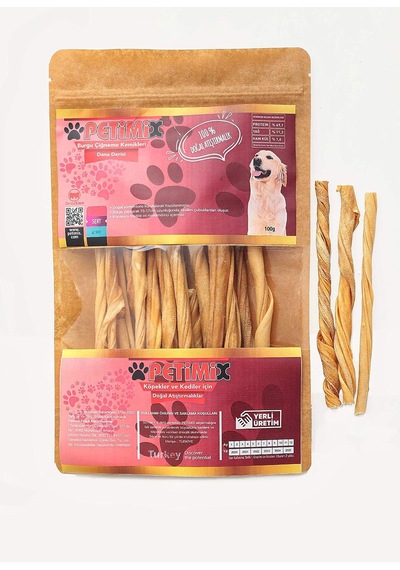 Burgu Çiğneme Kemikleri 100g Köpek Ödülü