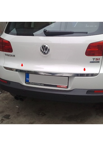 Volkswagen Tiguan Krom Bagaj Alt Çıta Formlu 2007-2015 Paslanmaz N11.476