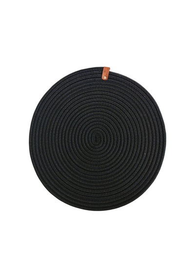 Nakkaş Home Jüt Runner Ve Supla Seti 35x100 Cm Runner + 33x33 Cm Jüt Amerikan Servis Doğal Masa Dekorasyonu Siyah