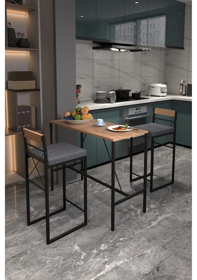 Retodesign Minderli Good Bar Masa Takımı Atlantik Çam