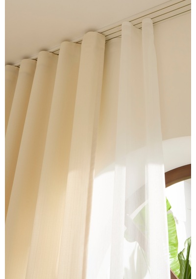 Kaşmir Home Perla Keten Fon Perde Krem 150x270 Cm Krem