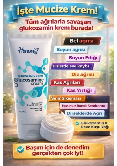 Homm Life Glukozamin Krem  100 ML