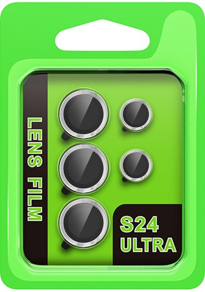 Galaxy S24 Ultra Raze Metal Kamera Lens - Gümüş