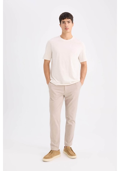 DeFacto Tailored Fit Normal Kesim Düz Paça Her Yöne Esneyen Yazlık Kumaş Pantolon -  C7508AX25SPBG755