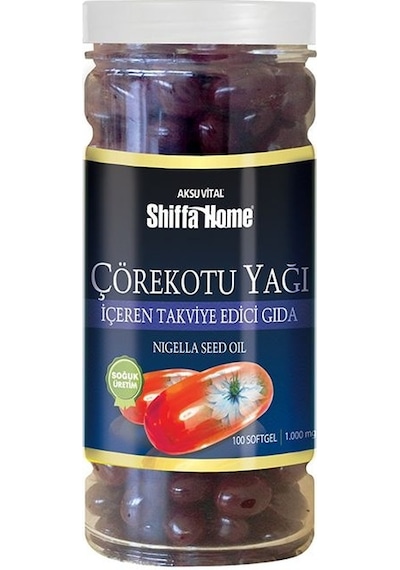 Aksu Vital Shiffa Home Çörekotu Yağı Kapsül 1000 MG 100 Kapsül