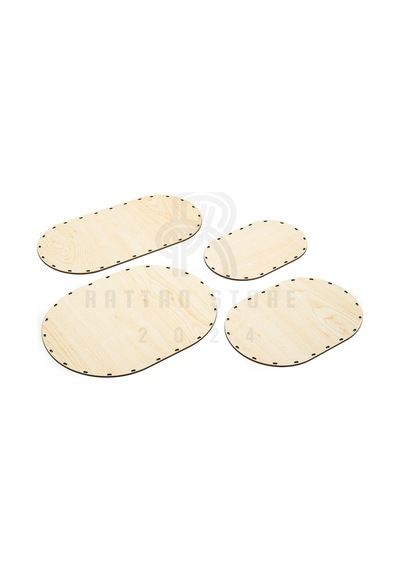 Rattan Bambu Örgü Tabanlık Oval Set Akçaağaç Rengi Akçaağaç Rengi