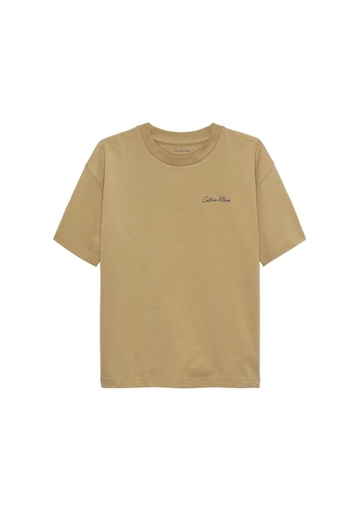 Calvin Klein Erkek Çocuk Tişört Ib0ıb02607 Bej