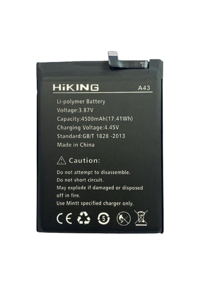 Hikıng A43 Pil Batarya 4500 Mah + Tamir Seti