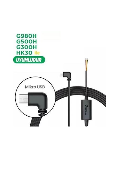 360+ Botslab G300h Pro 2k Qhd Adas Wifi+Gps 140 Geniş Açı Gece Görüşlü Akıllı Araç İçi Kamera + Park Modu Bağlantı Kablosu Combo