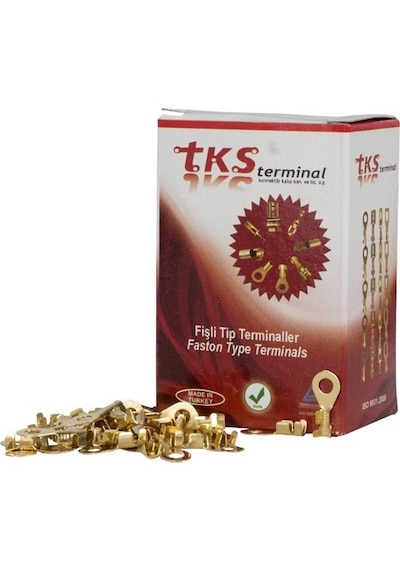 Skn4 Kablo Ucu 1 Paket Terminal Yuvarlak Başlık 250 Adet