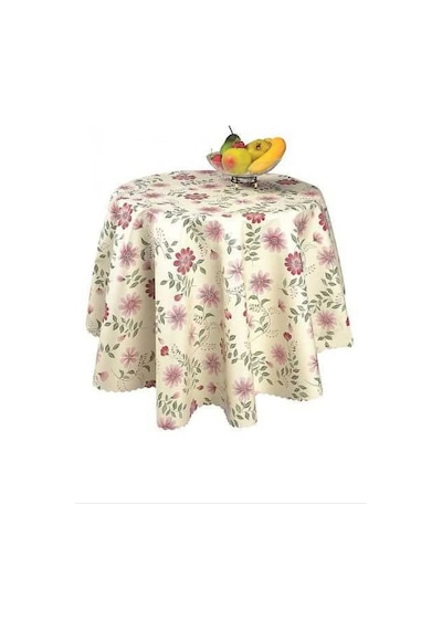 Sermat Hazır Masa Örtüsü 140x140 Cm Yuvarlak Royaleks-mh69 6411267