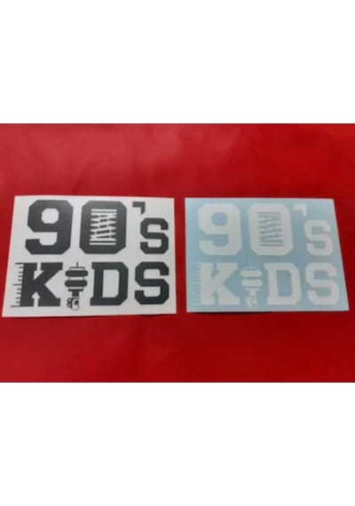 90 Kids Sticker - 90'S Kids Sticker - Kelebek Cam Sticker (481698105)