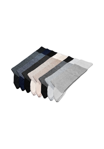 Bambu Erkek Çorabı - Tumaniş - 8'li Set 17104 Çok Renkli