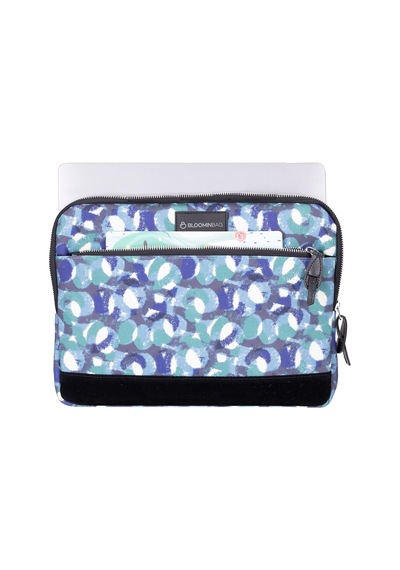 Bloominbag Eternal Circles 13 İnç Laptop / Macbook Uyumlu Kılıf Mavi - Siyah