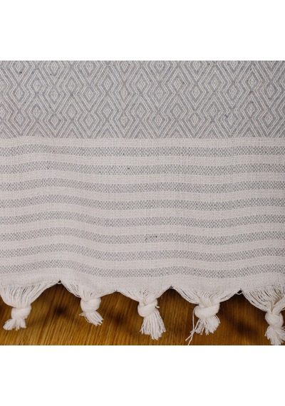 Buldan İşi %100 Organik Pamuk Koltuk Örtüsü 170x210 Cm Koltuk Şalı Çekyat Kanepe Örtüsü