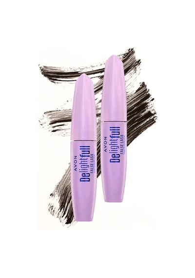 Avon Delightful False Lash Suya Dayanıklı Maskara 10 ML Lava Brown 2'li