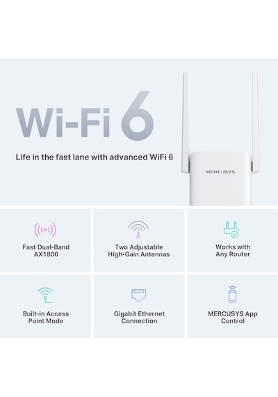 Mercusys Me70X AX1800 Wi-fi 6 Menzil Genişletici