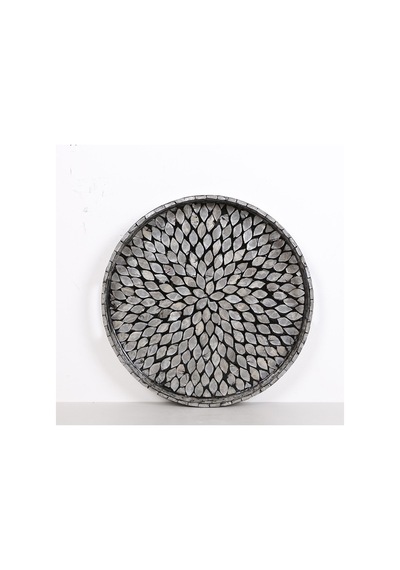 Pure Sedef 40 X4,5cm. Black Sedefli Mozaik Tepsi Mix