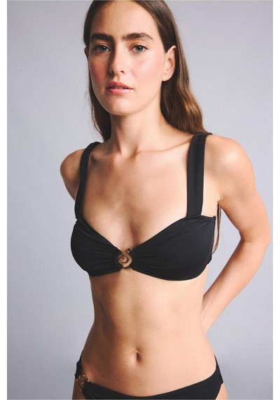 Defacto Regular Fıt Geniş Askılı Siyah Bikini Üstü G4642ax26smbk81 Siyah-bk81