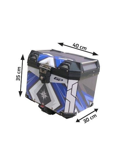 Gp Kompozit Dsn08 Universal 37 Lt Desenli Alüminyum Motosiklet Çantası Diğer