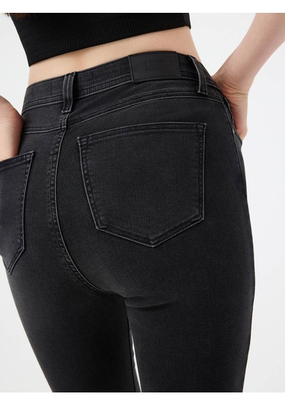Loft Natalie Skinny Fit Antrasit Kadın Jean Pantolon Lf2037055 Antrasit