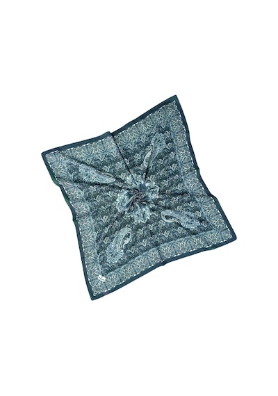 Mim Eşarp Prime Pamuk Etnik Desenli Eşarp 90x90 Cm Lacivert - Mavi