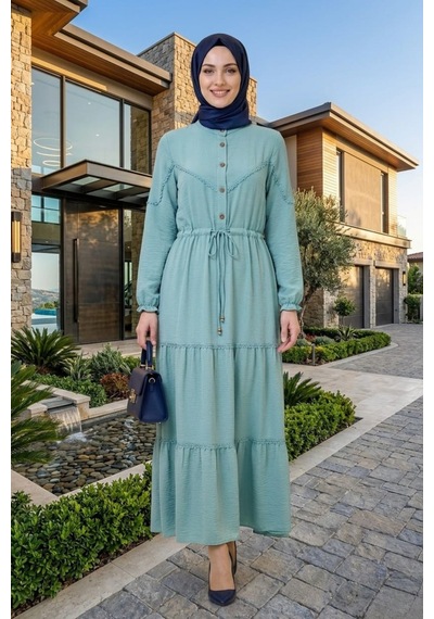 Hb Harma Time Butik Kadın Dantel Detaylı Beli Bağcıklı Ayrobin Yeşil Elbise Bebe Mavisi Bebe Mavisi Hb Harma Time Butik Kadın Dantel Detaylı Beli Bağcıklı Ayrobin Yeşil Elbise Bebe Mavisi Bebe Mavisi