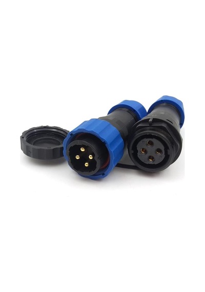 SD20 4 Pin 20mm Su Geçirmez Konnektör Takımı