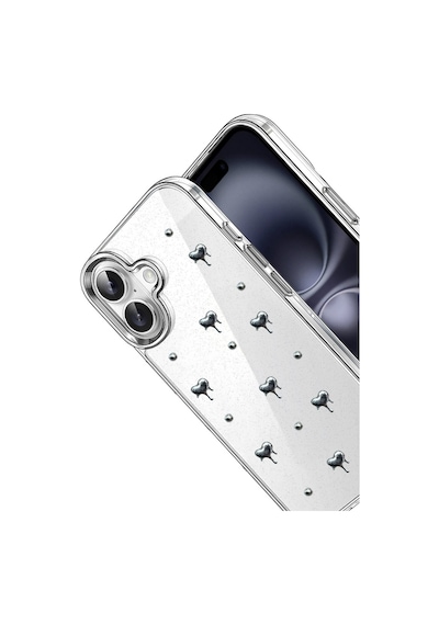 Apple iPhone Uyumlu  17 Uyumlu Fiyonk Desenli Kapak - Desen 1