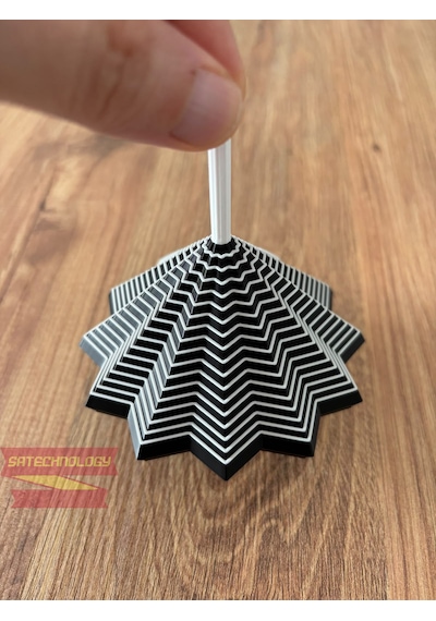 Hareketli Fidget Stress Yıldız Dönen Stres Oyuncağı, Dikkat Ve Odaklanma Oyuncağı Siyahbeyaz