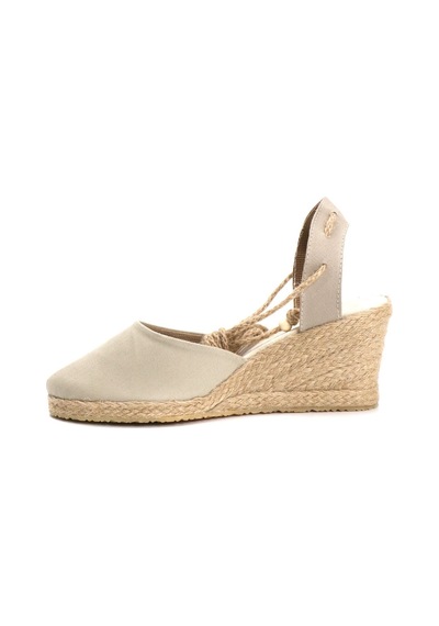 Star Tombis Gerçek Elişi Bej Kadın Dolgu Topuk Espadril Handmade Bej