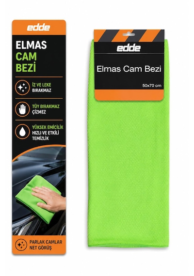 Edde Araba Araç Oto Elmas Cam Bezi 50 70 Cm Oto Detailing